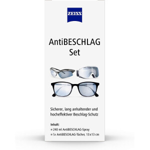 ZEISS AntiBeschlag-Spray mit 240ml Inhalt inklusive 5x...