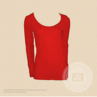 Damen-Langarmshirt, Rot XL