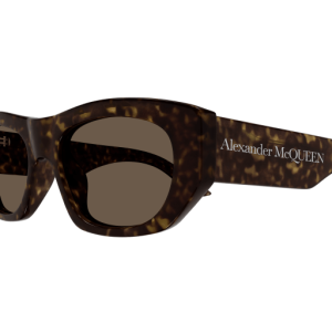 Alexander Mcqueen Unisex Asian Smart Fitting HAVANNA RECYCLED ACETATE AM0450S Italien